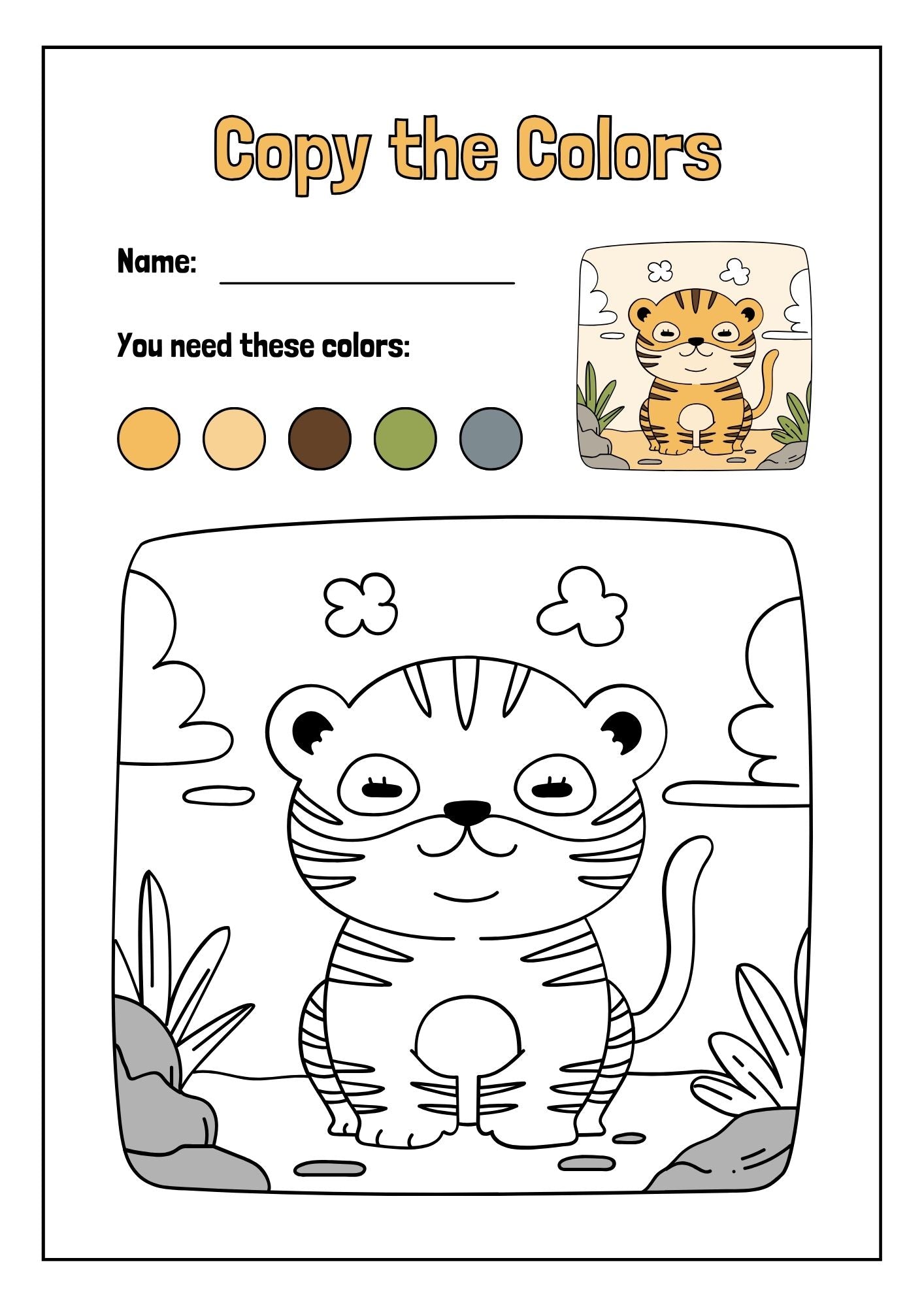 Color by Number, Digital Coloring Pages,Paint by Numbers for Kids