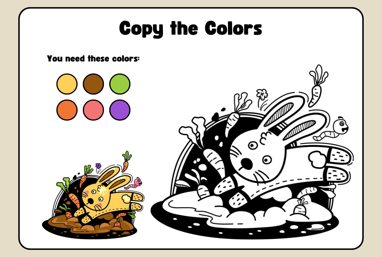 Color by Number, Digital Coloring Pages,Paint by Numbers for Kids